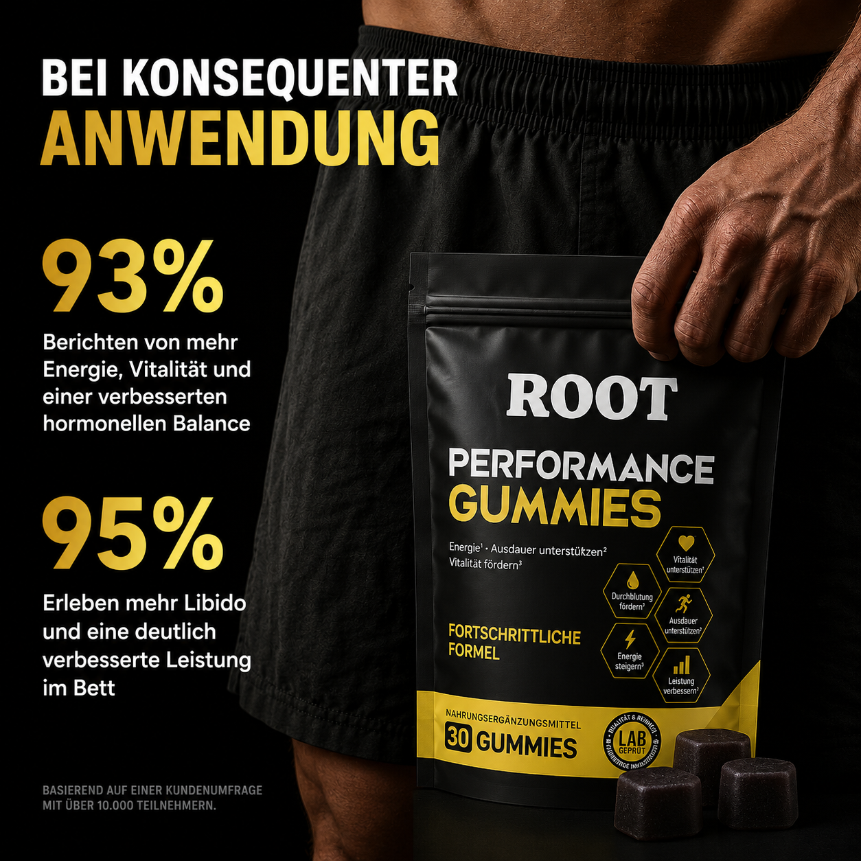 Performance Gummies. Deine 6-in-1 Unterstützung