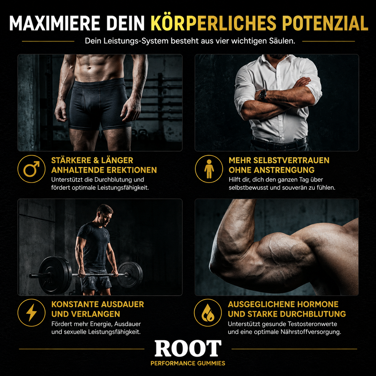 Performance Gummies. Deine 6-in-1 Unterstützung