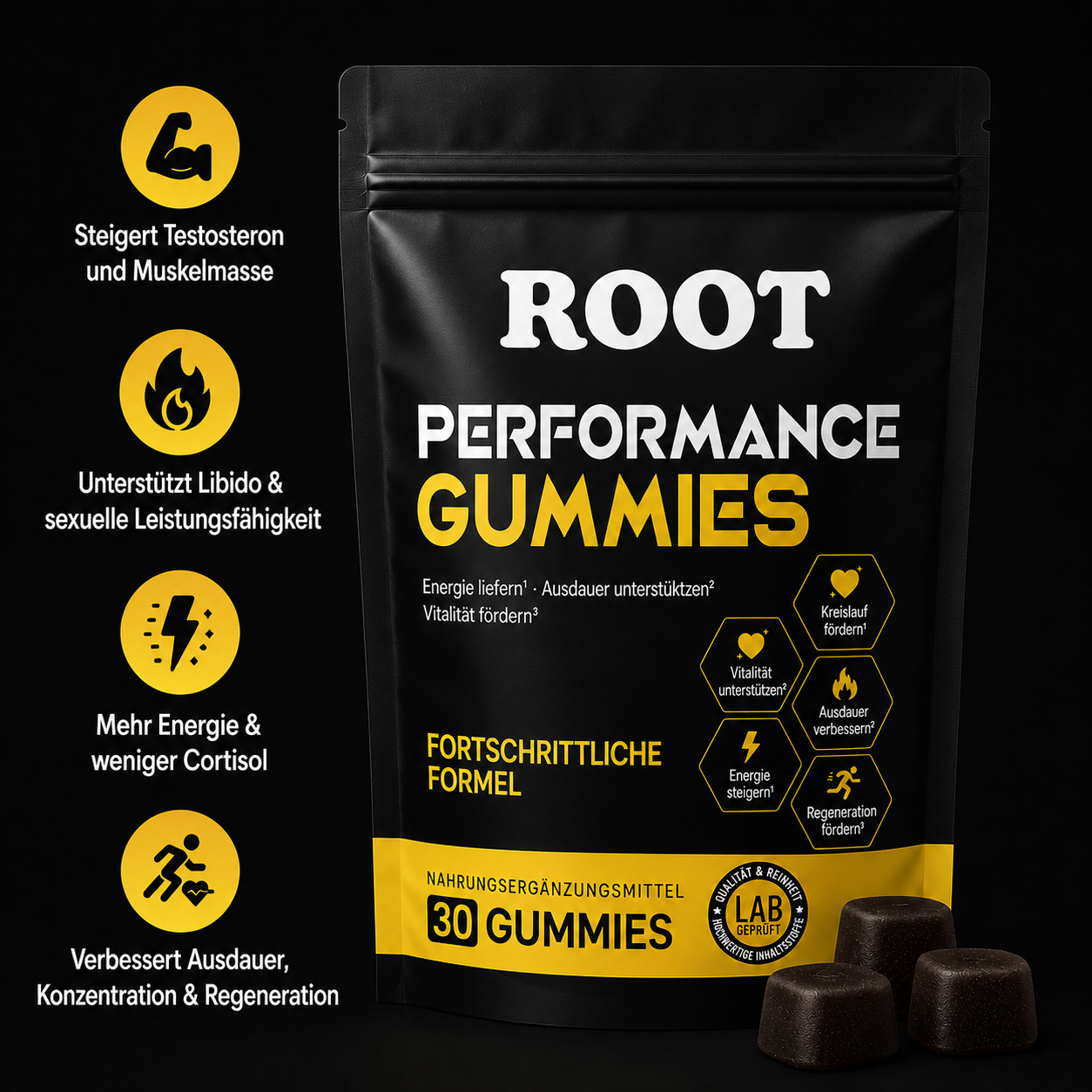 Performance Gummies. Deine 6-in-1 Unterstützung