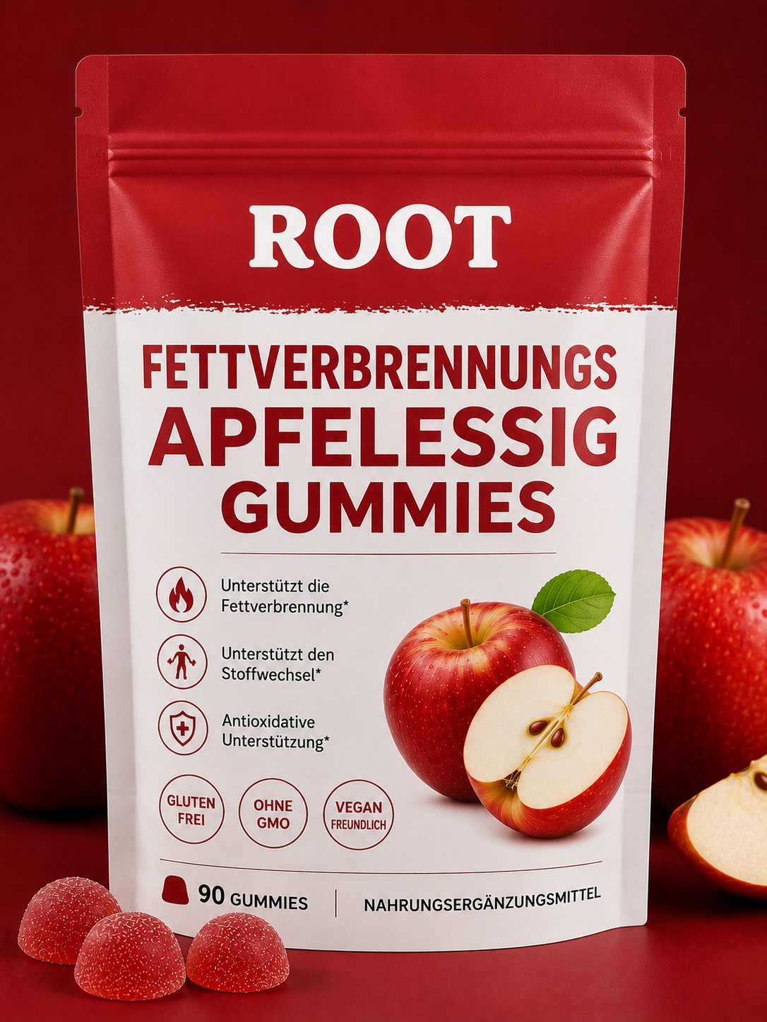 ROOT - Fettverbennungs Apfelessig Gummies