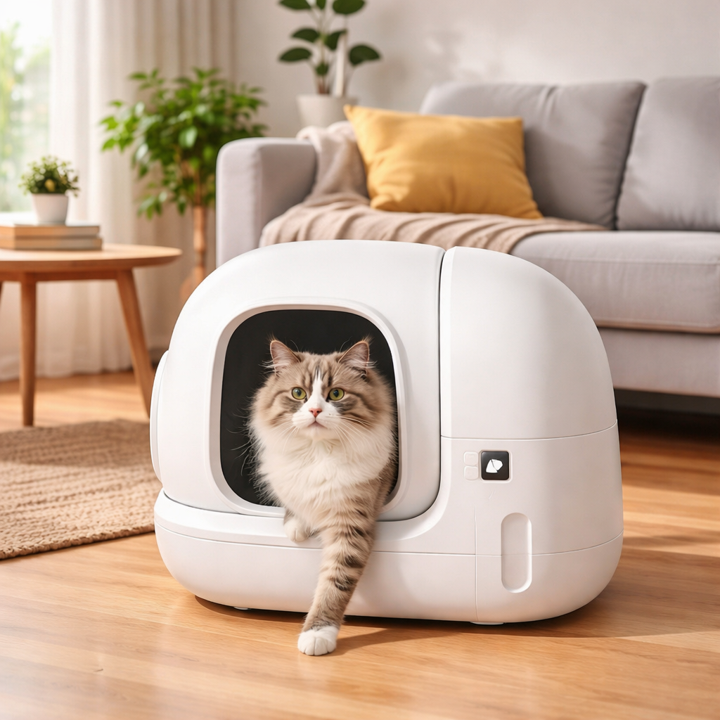 Selbstreinigende Katzentoilette