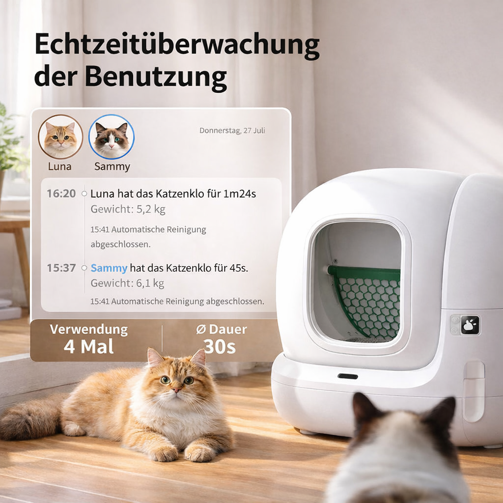 Selbstreinigende Katzentoilette