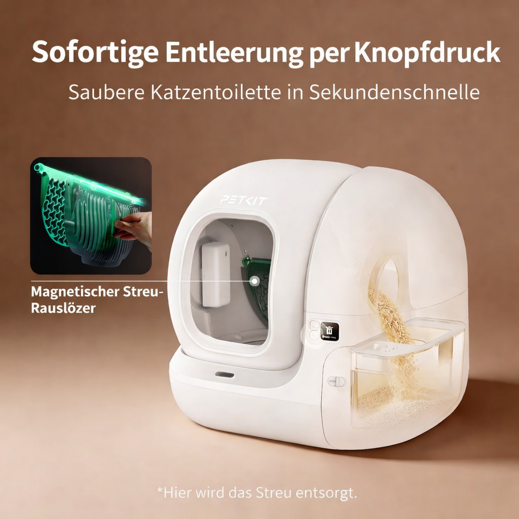 Selbstreinigende Katzentoilette